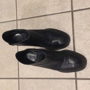 Rachel Comey black leather ankle boots.